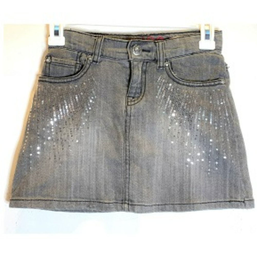 The Childrens Place Denim Skirt with sequins